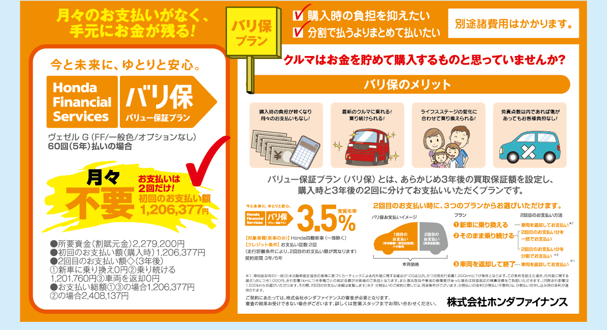 月々のお支払いがなく、手元にお金が残る!